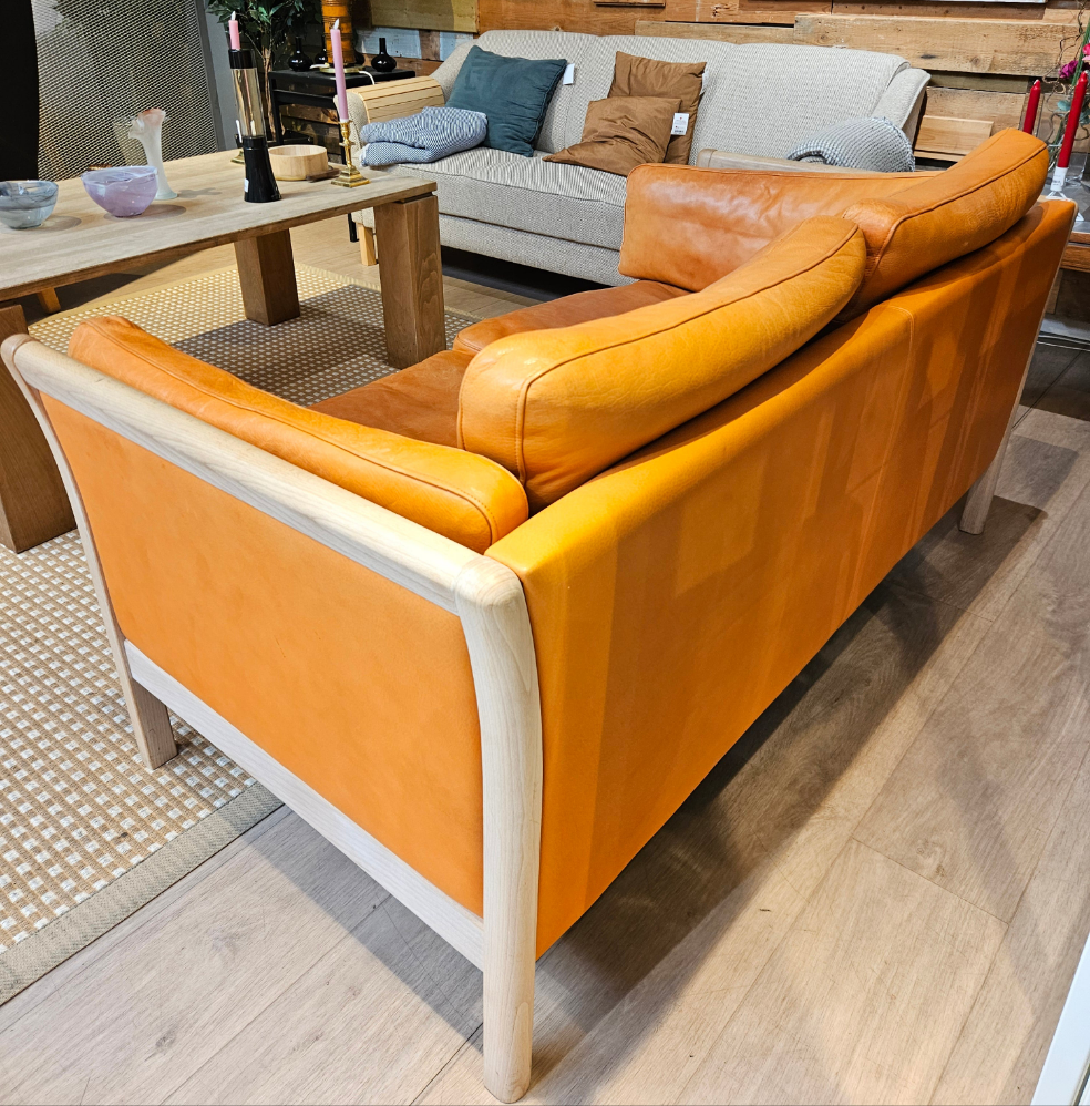 Lædersofa 2 prs